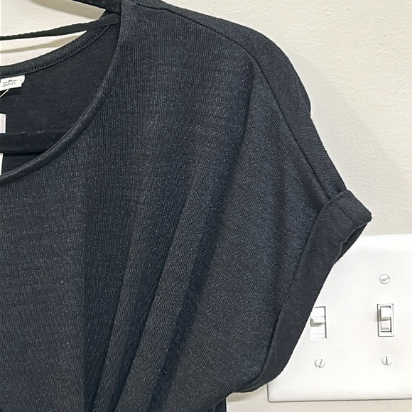 Gap Softspun Short Sleeve Twist-Knot Midi Dress NWT - Picture 6 of 9